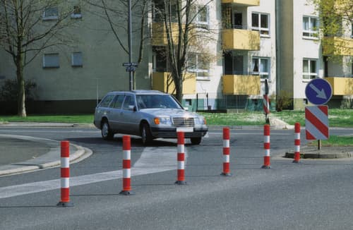 Moravia Zelfoprichtende afzetpaal FlexPin, hoogte 1000 mm, zonder voet