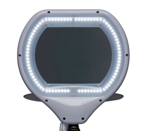 MAUL Dimbare LED-loeplamp MAULcrystal, licht koudwit (daglichtwit), wit