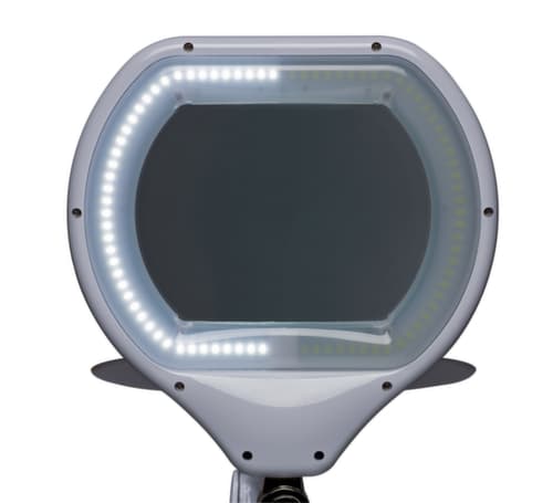 MAUL Dimbare LED-loeplamp MAULcrystal, licht koudwit (daglichtwit), wit