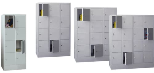 PAVOY Lockersysteem Basis lichtgrijs met maximaal 8 vakken