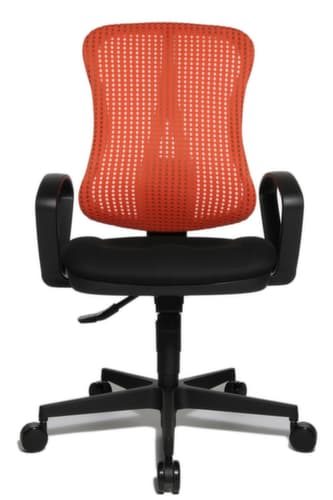 Topstar Bureaustoel HEAD POINT SY, rugleuning met netbekleding, zwart
