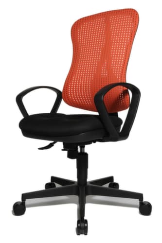 Topstar Bureaustoel HEAD POINT SY, rugleuning met netbekleding, zwart