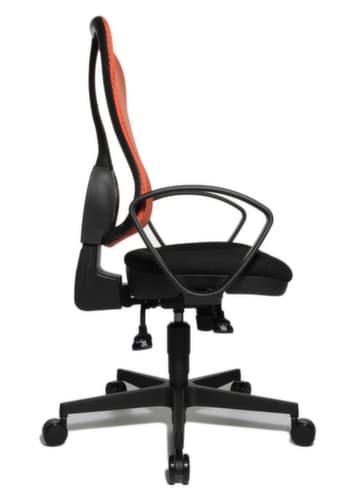 Topstar Bureaustoel HEAD POINT SY, rugleuning met netbekleding, zwart