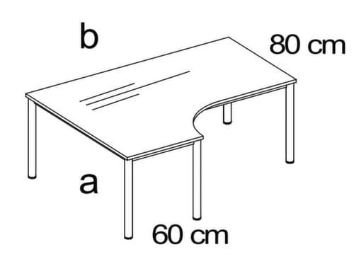 Nowy Styl In hoogte verstelbaar bureau E10