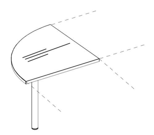 koppelelement voor bureau