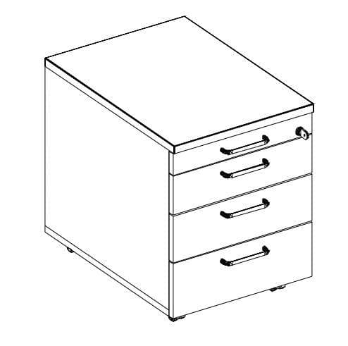 Nowy Styl Bureau E10 met 4-voetonderstel
