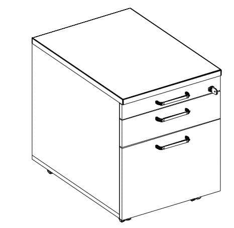 Nowy Styl Bureau E10 met 4-voetonderstel