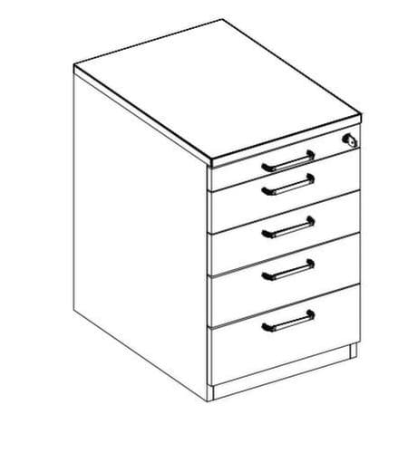 Nowy Styl Bureau E10 met 4-voetonderstel