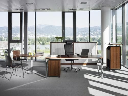 Nowy Styl Bureau in vrije vorm E10 met 4-voetonderstel van ronde buis