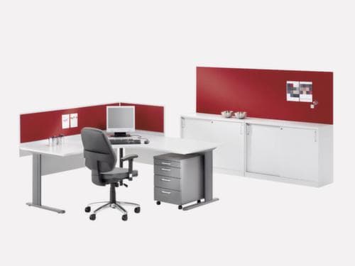 Nowy Styl Bureau in vrije vorm E10 met 4-voetonderstel van ronde buis
