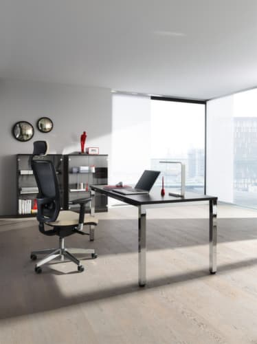 Nowy Styl Bureau in vrije vorm E10 met 4-voetonderstel van ronde buis