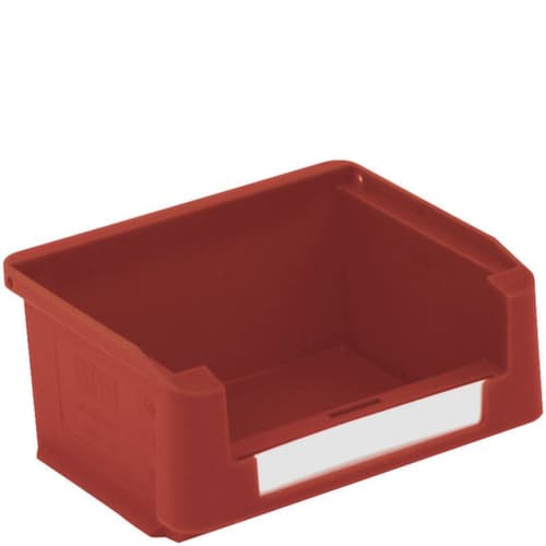 zichtbak Top hoog belastbaar, rood, diepte 85 mm, polypropyleen
