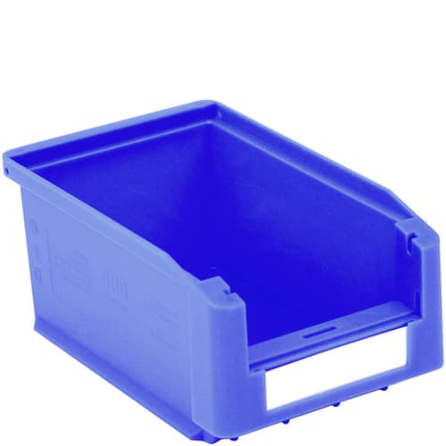 zichtbak Top hoog belastbaar, blauw, diepte 160 mm, polypropyleen