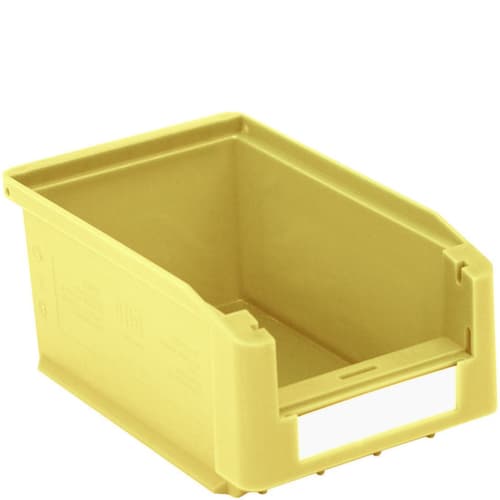 zichtbak Top hoog belastbaar, geel, diepte 160 mm, polypropyleen