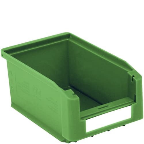 zichtbak Top hoog belastbaar, groen, diepte 160 mm, polypropyleen