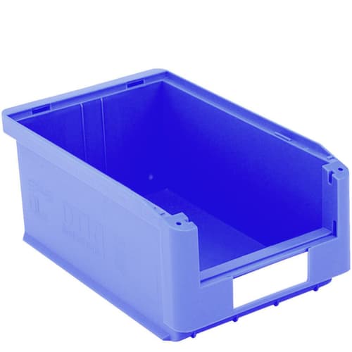 zichtbak Top hoog belastbaar, blauw, diepte 350 mm, polypropyleen