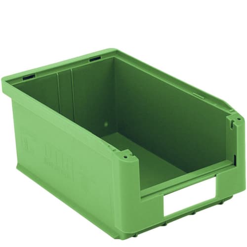 zichtbak Top hoog belastbaar, groen, diepte 350 mm, polypropyleen