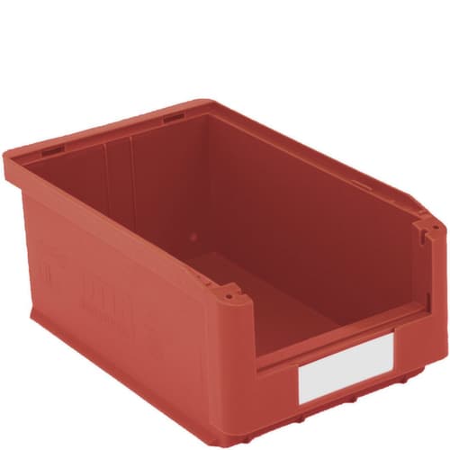 zichtbak Top hoog belastbaar, rood, diepte 350 mm, polypropyleen
