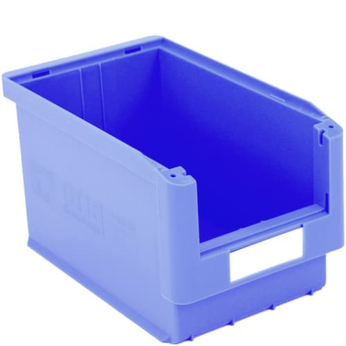 zichtbak Top hoog belastbaar, blauw, diepte 350 mm, polypropyleen