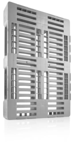Hygiënepallet EURO H1 met borgrand, hogedruk polyethyleen, lengte x breedte 1200 x 800 mm