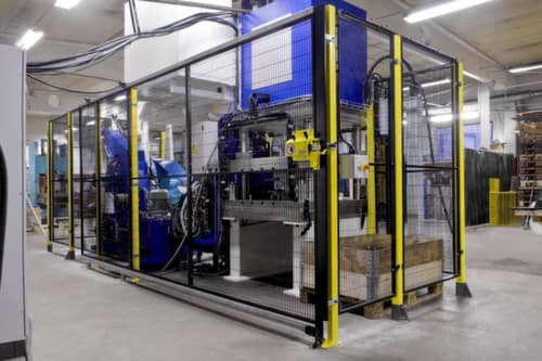 TROAX Schuifdeur voor machine-veiligheidshek, hoogte x breedte 1400 x 800 mm