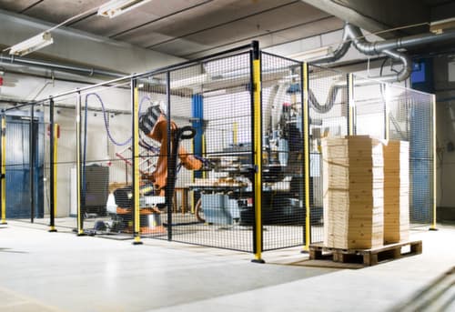 Axelent wandelement voor machine-veiligheidshek, hoogte x breedte 1900 x 700 mm