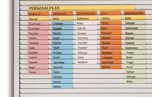 EICHNER Planningsbord met rails, hoogte x breedte 940 x 1000 mm
