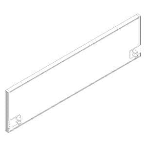 Geluiddempende tafelscheidingswand RQ60 Screen / S41, hoogte x breedte 480 x 1600 mm