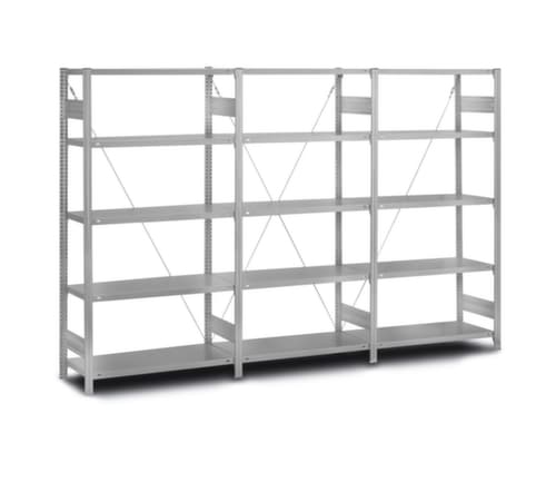 hofe RVS inhaakstelling, hoogte x breedte x diepte 2000 x 1060 x 535 mm, 5 legborden