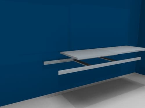 hofe Legbord voor breedvakstelling, breedte x diepte 2500 x 800 mm