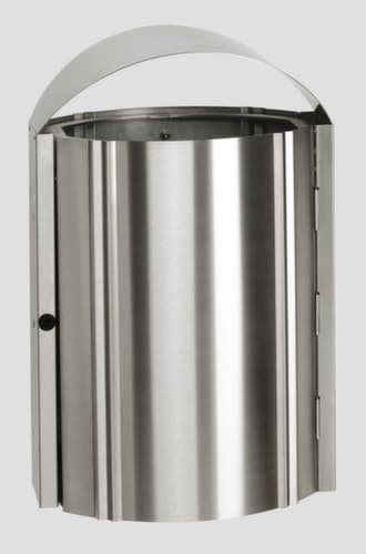 RVS afvalbak voor buitenshuis, 50 l