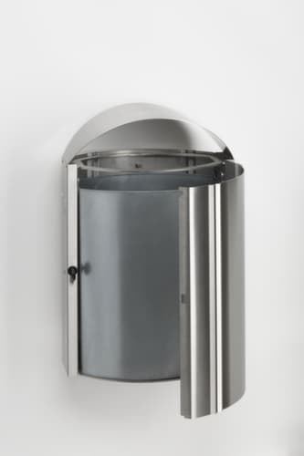 RVS afvalbak voor buitenshuis, 50 l