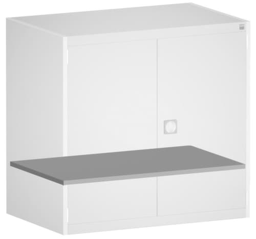 bott Gegalvaniseerd legbord voor systeemkast cubio, breedte x diepte 1300 x 525 mm