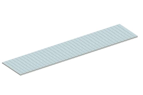 META Legbord MULTIPAL voor palletstelling, breedte x diepte 3600 x 800 mm