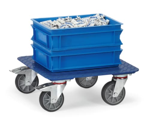 fetra transportwagen met ribbelplaat, draagvermogen 400 kg, TPE banden