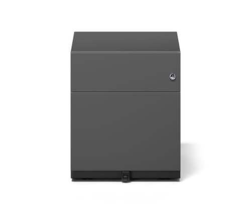 Bisley Rolcontainer Note met HR uittrekbaar, 1 lade(n), zwart/zwart