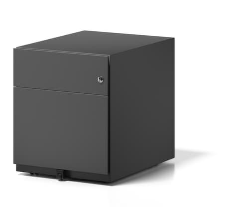 Bisley Rolcontainer Note met HR uittrekbaar, 1 lade(n), zwart/zwart