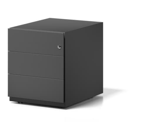 Bisley Verrijdbaar ladeblok Note, 3 lade(n), zwart/zwart