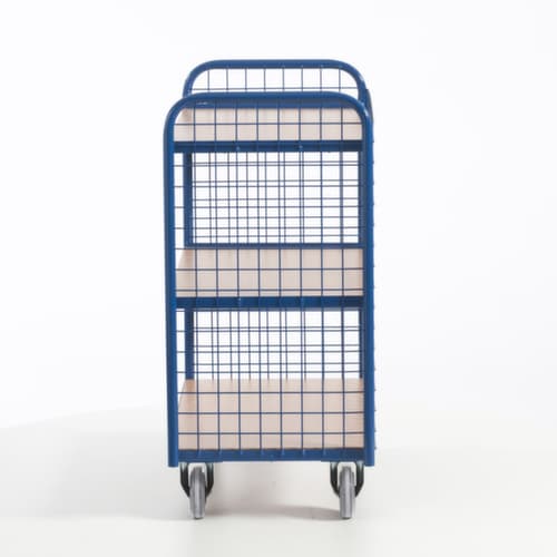 Rollcart Dossierwagen met 3 gaaswanden, draagvermogen 150 kg, 3 etages