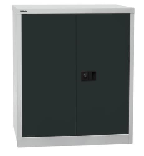 Bisley Dossierkast Universal, 2 ordnerhoogten, lichtgrijs/antracietgrijs