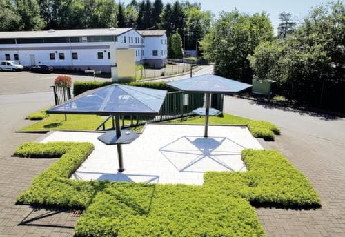 WSM Rokersparaplu met piramidedak
