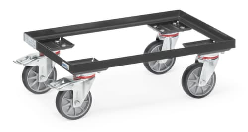 fetra Onderwagen GREY EDITION voor euronorm-bak, draagvermogen 250 kg, RAL7016 antracietgrijs