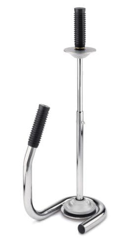 Afroller voor stretchfolie, chroom