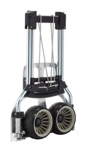 RuXXac in-/uitklapbare aluminium zakkensteekwagen Cross, draagvermogen 100 kg, polymeer banden