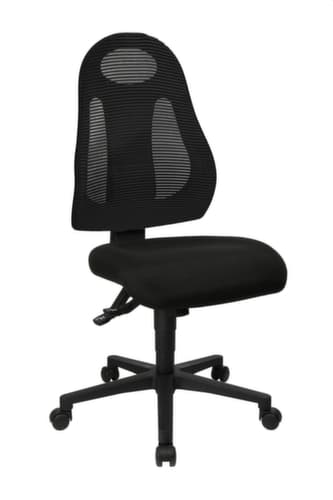 Topstar Bureaustoel Free Art, rugleuning met netbekleding, zwart