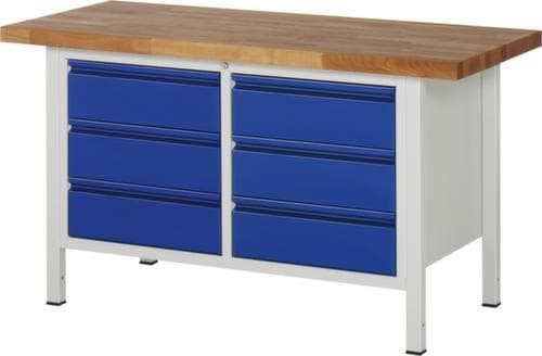 RAU In hoogte verstelbare werkbank Serie 8000 met beukenblad