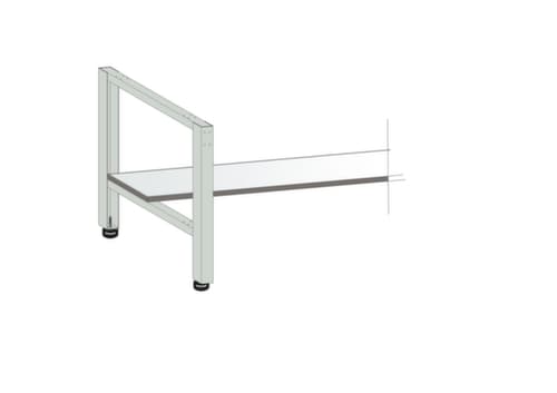 Legbord diepte 300 mm voor werktafel, breedte x diepte 1250 x 300 mm