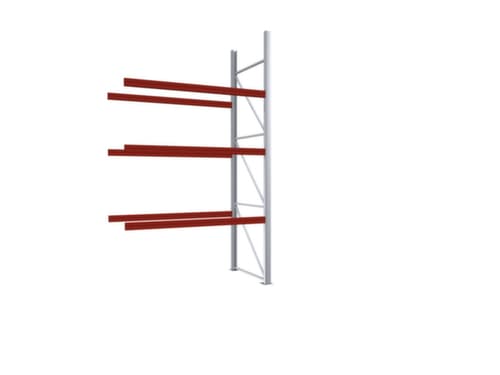 META Palletstelling MULTIPAL voor 8 pallets, 1910 mm breed, 4 opslagniveaus