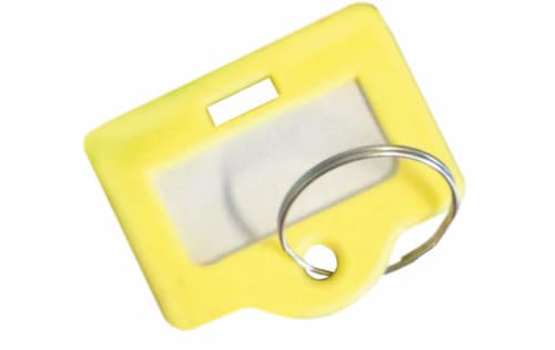 Sleutelhanger voor sleutelkast, geel