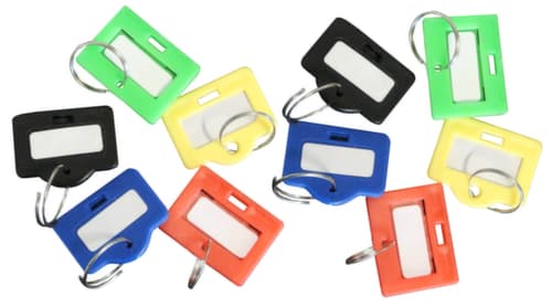 Sleutelhanger voor sleutelkast, op kleur gesorteerd